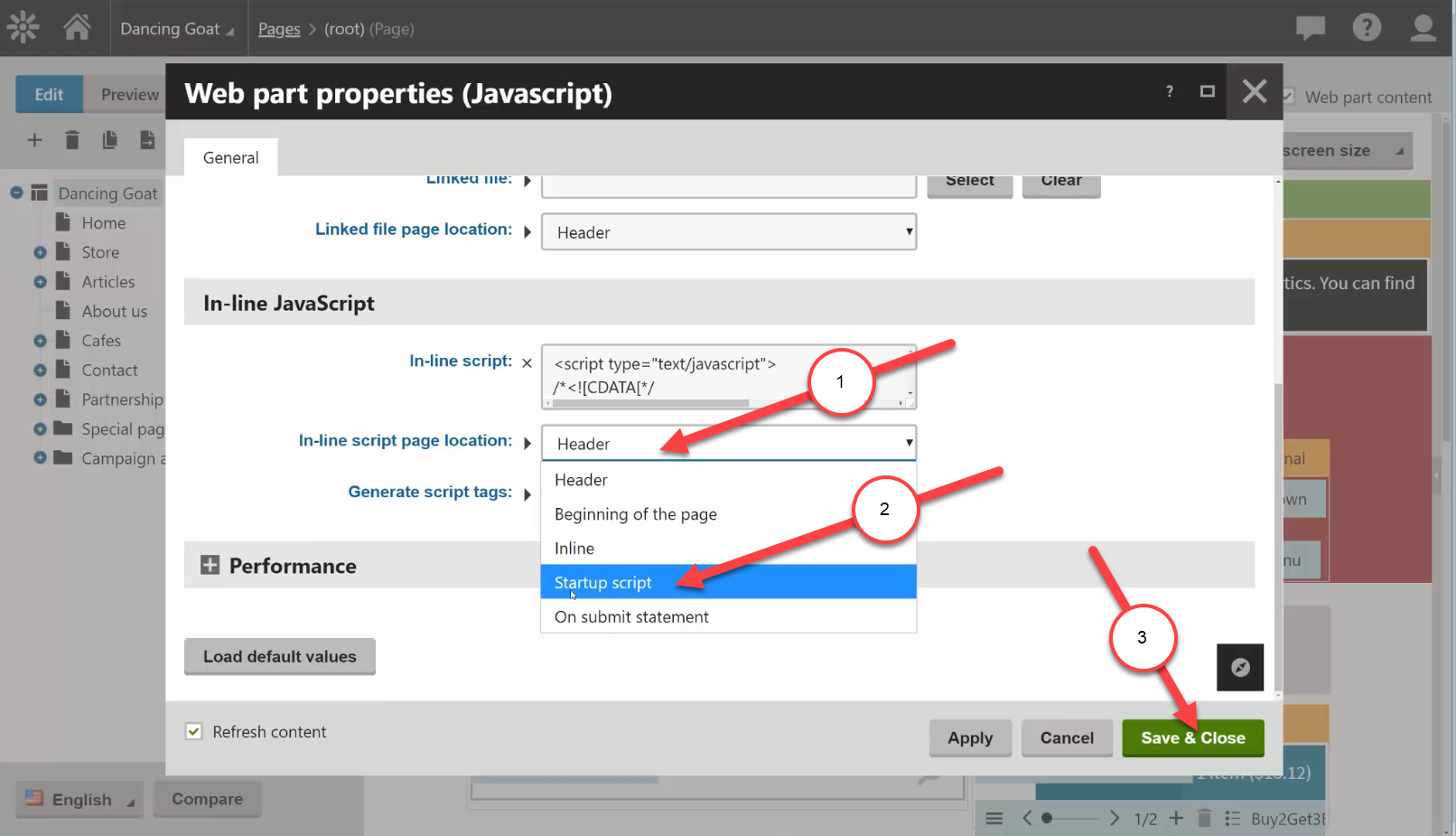 Add script to Master page (Option 2 JavaScript part) (6) Toolkit
